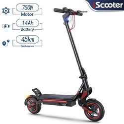 Elektrisk skoter iScooter W8, 750W motor, 48V 14Ah batteri, 9,3 tums däck, topphastighet 40 km/h, räckvidd 40 km, hopfällbar ingen logotyp