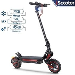 Elektrisk skoter iScooter W8, 48V 14Ah batteri, 750W motor, 9,3 tums däck, toppfart 40km/h, räckvidd 40km, hopfällbar utan logotyp