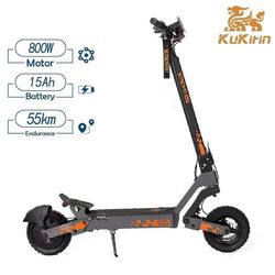 Kukirin G2 hastighet 45km/h, räckvidd 55km, 7-ljus säkerhetssystem 800W motor 15.6AH, 10 tums däck, elektrisk skoter