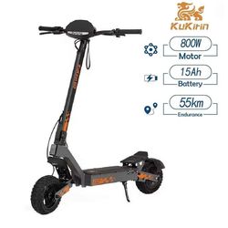 Kukirin G2 elektrisk skoter 800W motor 15.6AH, hastighet 45 km / h, räckvidd 55 km, 10 tums däck, 7-lätt säkerhetssystem