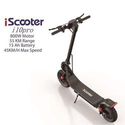 iScooter i10 Pro Elscooter 800W Motor 48V15Ah Fällbar Maxhastighet 45 km/h 10 tum Däckräckvidd 60 km Kick Scooter med app