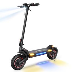 iScooter iX7 Pro off-road elektrisk løbehjul, 2*1000W motorer, 17,5Ah batteri, tophastighed 60 km/t, med omgivende lys, egnet til voksne