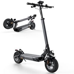 iScooter W9 vikbar elektrisk skoter 1000W, 48V 14Ah batteri ,räckvidd 35-45km,10 tums däck，lämplig för vuxna och ungdomar