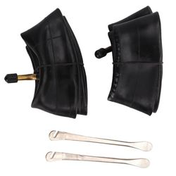 10x2.125 innerslangar - 2-pack, uppblåsbar butylgummi, kopparfärgad vinklad ventilstam
