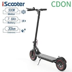 Elscooter för vuxna iScooter W6 500W motor, 36V 7,8AH batteri, räckvidd 25-30 km, 10 tums däck