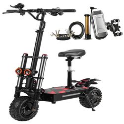 BOYUEDA S3-11 elscooter för terräng, 2*3000W motorer, 38Ah batteri, 100-120 km räckvidd, 85 km/h MAX, hydrauliska bromsar.