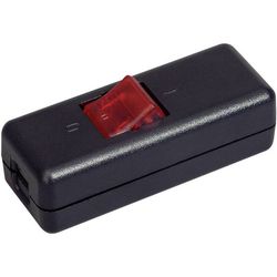 Sladd-strömställare 250 V/AC 10 A interBär 8010-104.01 Svart, Röd