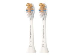 Philips Sonicare A3 Premium Alt-i-ett HX9092 - Ekstra tannbørstehode - for tannbørste - hvit (pakke med 2) - for Sonicare DiamondClean HX9391; Sonica