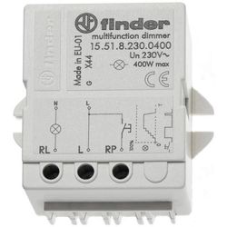 Strömstötsrelä Ytmontering/dold montering Finder 15.51.8.230.0400 1 NO 230 V/AC 400 W 1 st