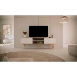 Toronto - Tv-bænk 160 Cm Eg Og Hvid