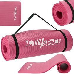 Tjock NBR träningsmatta 1,5 cm - rosa