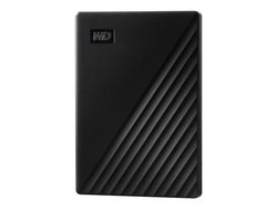 WD My Passport WDBYVG0010BBK - Harddisk - kryptert - 1 TB - ekstern (bærbar) - USB 3.2 Gen 1 - 256-bit AES - svart