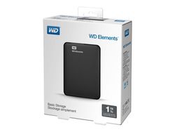 WD Elements Portable WDBUZG0010BBK - Hårddisk - 1 TB - extern (bärbar) - USB 3.0