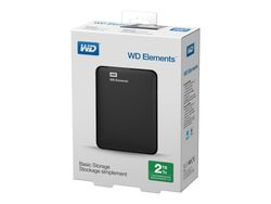 WD Elements Portable WDBU6Y0020BBK - Hårddisk - 2 TB - extern (bärbar) - USB 3.0