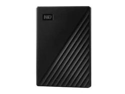 WD My Passport WDBPKJ0050BBK - Harddisk - kryptert - 5 TB - ekstern (bærbar) - USB 3.2 Gen 1 - 5400 rpm - 256-bit AES - svart
