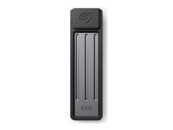 Seagate STMX1000400 - SSD - 1 TB - ultra-compact - ekstern (bærbar) - USB 3.2 Gen 2 (USB-C kontakt) - mørk grå - med Seagate Rescue Data Recovery