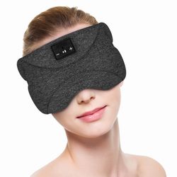 INF Bluetooth-hodebånd/sovemaske Sovehodetelefoner Sort