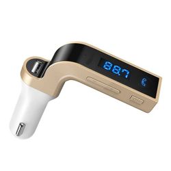 FM-sender med Bluetooth Tilslutning 4-i-1, Guld