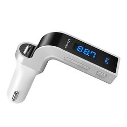FM-sender med Bluetooth Forbindelse 4-i-1, Sølv