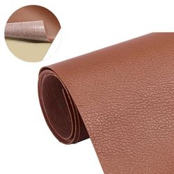 Selvklæbende læder fix reparationsindretning patch til sofa brun 2 stk 20x30 cm ark