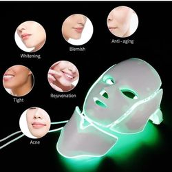 7 farver LED ansigtsmaske ansigtsmaske PDT Photon skønhedslampe til lysterapi