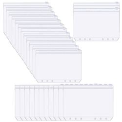 INF PVC-perm med 6 ringer og glidelås - A5 25-pack