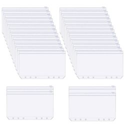 INF A6 PVC-glidelåslomme for 6-ringsperm 30-pack