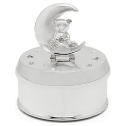 Spilleboks til et barn sølv elegant gave bamse | Størrelse: 74x83 mm | SKU: ZV8107261
