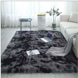 Shaggy Living Room Matta 160x230 i mörkgrå plysch
