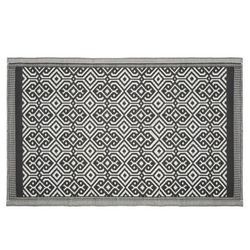 Geometrisk utomhusmatta 120 x 180 cm Atmosphera - Mandala Svart
