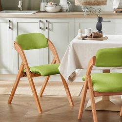 SoBuy Klapstol med hynde - 47.5X59X77cm | Grøn FST92-GR