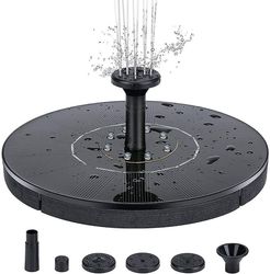 INF Vandfontæne soldrevet 18 cm med farverig LED-belysning