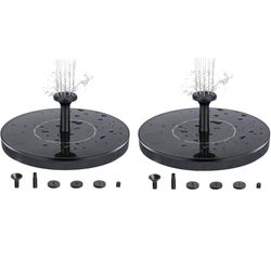 INF Vandfontæne solcelledrevet 13 cm Sort