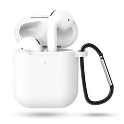 Vit Apple AirPods 1/2 Väska Fodral Stötsäkert Skyddsfodral