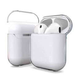 Gjennomsiktige Apple AirPods 1/2 sak vedvarende beskyttelsessak