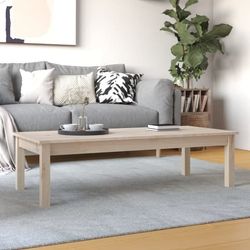 Soffbord i massivt furu - Elegant trädesign | Storlek: 110x50x30 cm