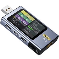 FNIRSI Digitaalinen tester USB-jännitemittari ja kaapelitesteri