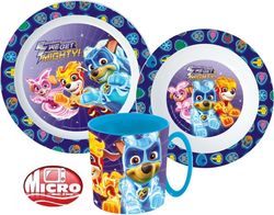Paw Patrol middagsset, mikropART-set med mugg 350 ml
