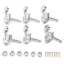 Vintage Gitarrstämskruvar Semi-Stängda 6 Höger Stämskruvstangenter Tillbehör för Musikinstrument