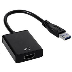 USB 3.0 HDMI Adapteri - Musta