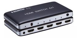 NÖRDIC HDMI 2.0-svitsj 4 til 1 4K 60Hz 3D UHD HDCP 2.2