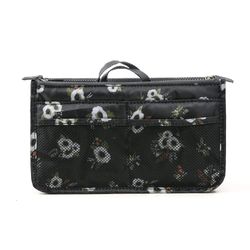 Bag in Bag Handbag Insert Bag Insert Flower Black