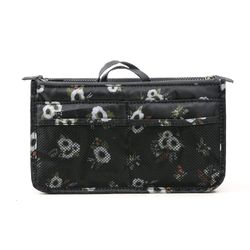 Taske i taske Håndtaske Insert Bag Insert Flower Black