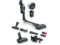 Bosch BCS1041WAC, Støvsuger med stang, Uten pose, Sort, Hvit, 0,4 l, Tørr, HEPA