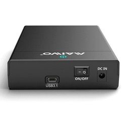 Maiwo K3568G2 USB 3.1 Gen2 10Gbps Eksternt oppbevaringsskap for 1. 3,5 SATA HDD Opptil 8TB med støtte for UASP USB-kabel inkludert