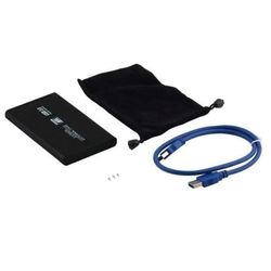 USB 3.0 extern hårddiskhölje för 2,5 tums SATA-hårddisk - OUTAD - 1TB Kapacitet - Svart
