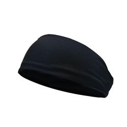 Sport Pannebånd - Pustende Atletisk Svettebånd for Løping, Yoga og Fitness Sort