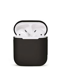 2x Silikonskal fodral för Apple Airpods / Airpods 2 - Svart