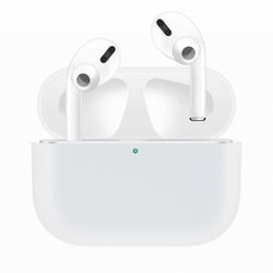 2x Silikonskal fodral för Apple Airpods PRO Vit