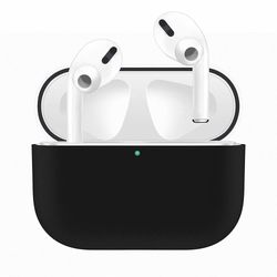 2x Silikonskal fodral för Apple Airpods PRO Svart